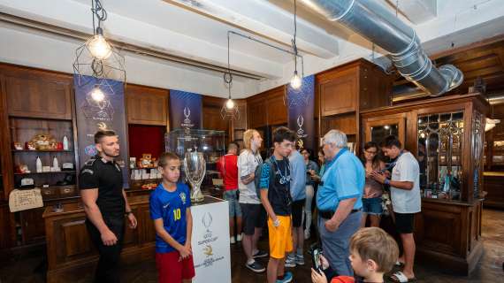 UEFA SupSuper Cup, a Gorizia la prima tappa della 'Trophy Experience': fino a giovedì esposti i trofei di Champions, Europa League e Supercoppa, poi tocca a Trieste