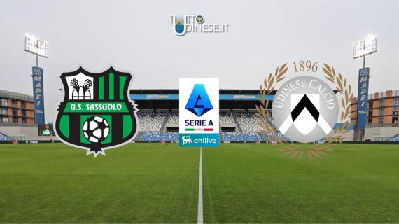 DIRETTA Serie A Sassuolo-Udinese 3-1: Iannoni chiude i giochi!