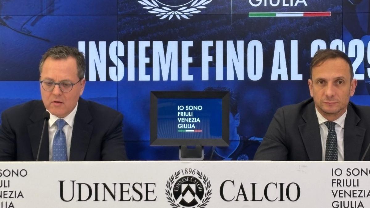 Udinese e Regione FVG insieme fino al 2029. Fedriga: "Miglior investimento di sempre"