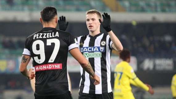 Chievo-Udinese 1-1, LE PAGELLE: punto che sta bene. Pezzella a due volti, l'attacco incide poco