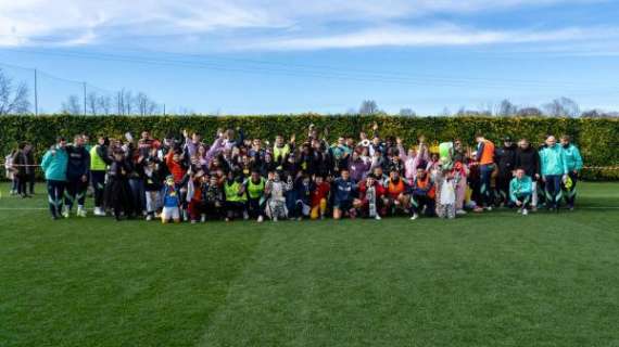 Tra maschere e colori: bimbi in visita al Bluenergy Stadium