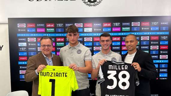 Udinese, Collavino: "Nunziante e Lennon hanno già maturato grande esperienza"