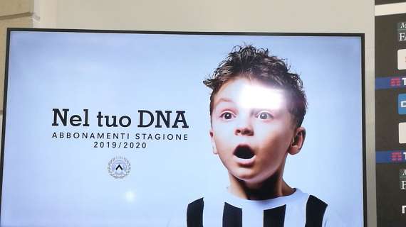 "Nel tuo DNA" la nuova campagna abbonamenti dell'Udinese