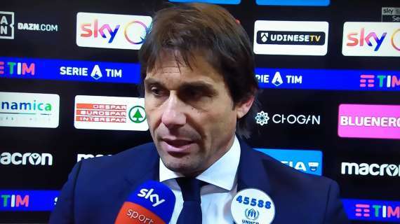 Inter, Conte: "L'Udinese è una buona squadra, abbiamo cercato noi di fare la partita"