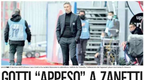 Il Gazzettino: "Gotti appeso a Zanetti"