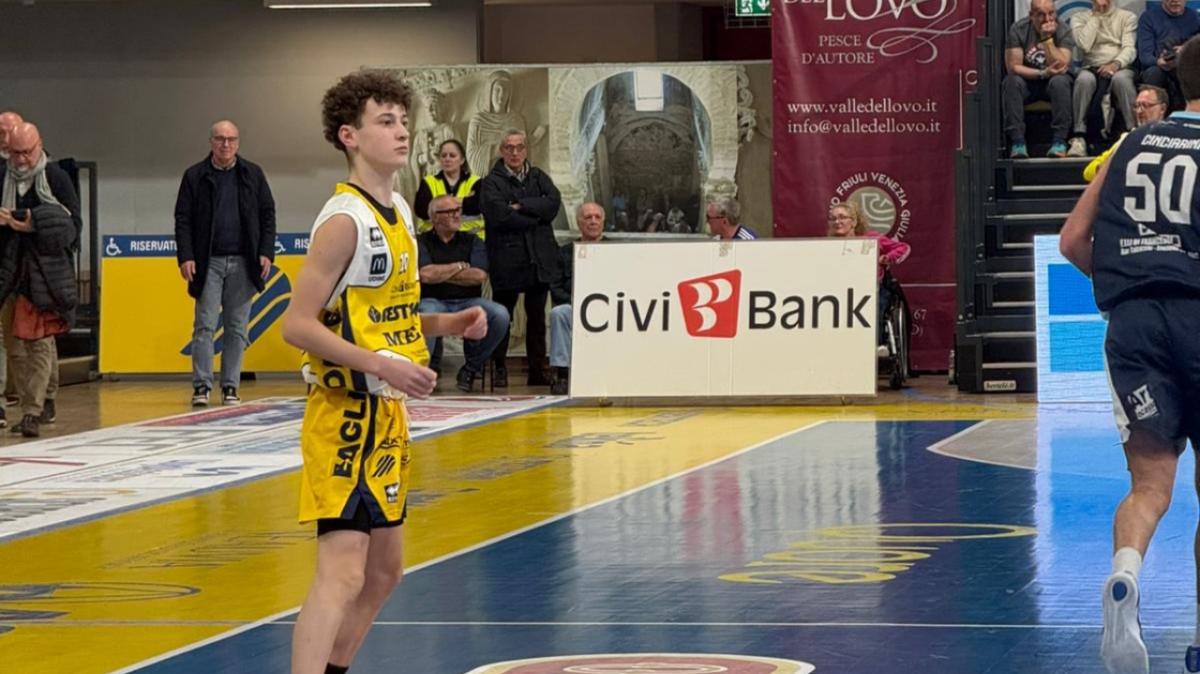 UEB Cividale, debutto con Roseto per il classe 2010 Boschin