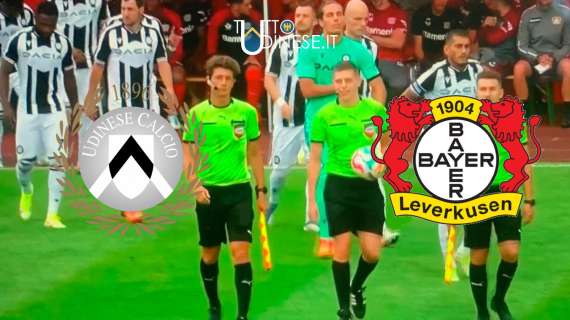 RELIVE Amichevole Udinese-Bayer Leverkusen 1-2: finisce così, prima sconfitta in precampionato