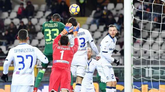 Serie A - Torino e Atalanta si dividono la posta in palio