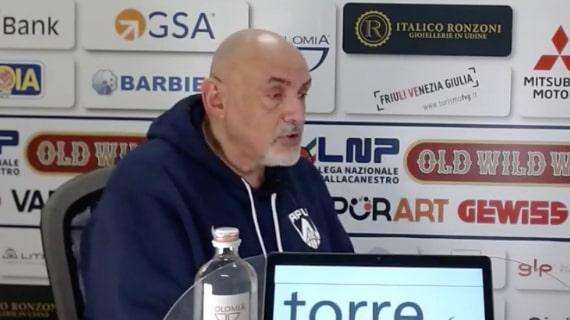 Apu Udine, Boniciolli: "Questa è una squadra che cresce nel tempo"