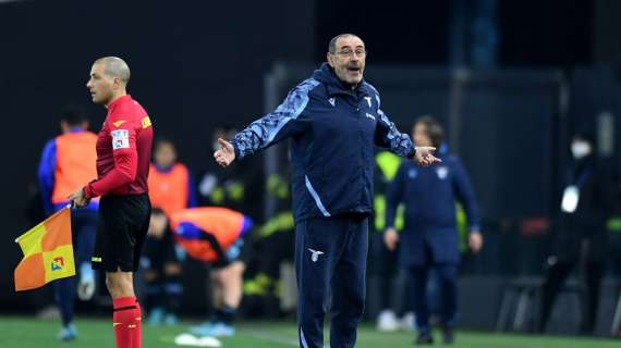 Lazio, Sarri: "Potevamo essere in vantaggio nella ripresa, soddisfatto dell'atteggiamento"