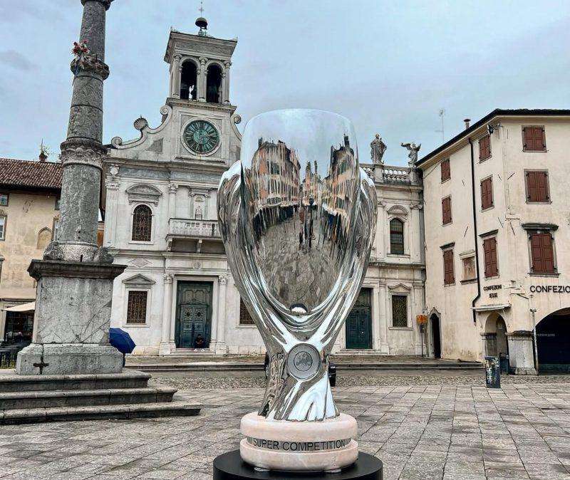 Supercoppa Europea, il trofeo è arrivato in città: ecco dove vederlo