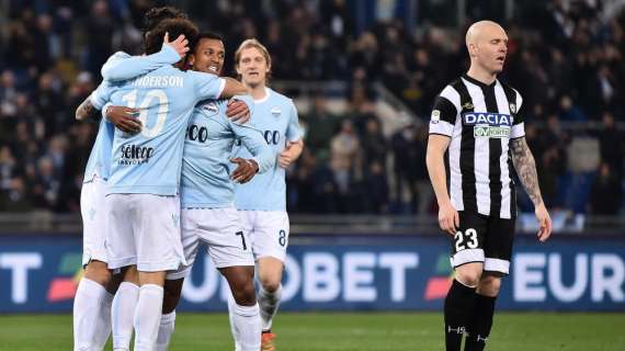 Contro una Lazio fortissima l'Udinese naufraga, è la prima batosta dell'era Oddo