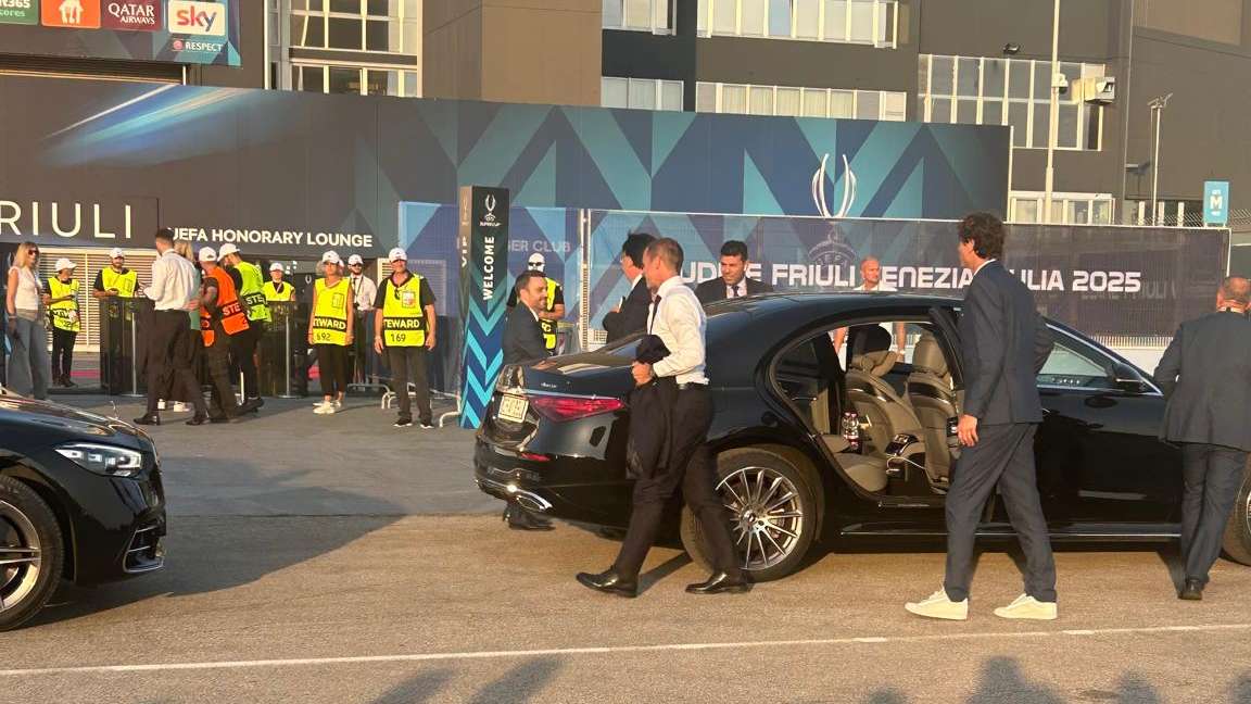Supercoppa UEFA, arrivate le autorità: presenti Ceferin e Gravina