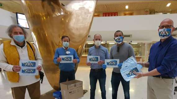 I club autonomi consegnano le mascherine all'Ospedale di Udine. Amoroso: "Continuiamo ad aiutare"