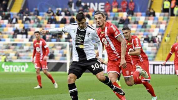 Udinese, la probabile formazione contro la Juventus: confermata la difesa
