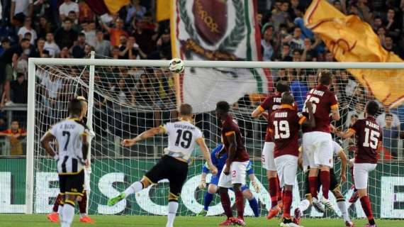 I numeri di Roma-Udinese - I giallorossi doppiano i friulani in quasi ogni statistica