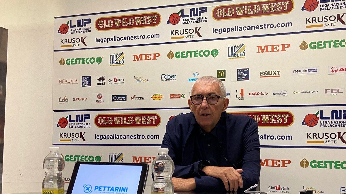 UEB Cividale, Pillastrini: “Sono molto preoccupato per la prima volta in cinque anni: serve umiltà”