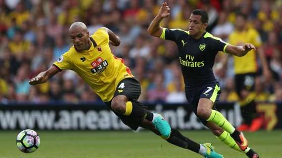 L'Arsenal di Sanchez passeggia sul Watford: 3 a 0 e Mazzarri all'ultimo posto in classifica 