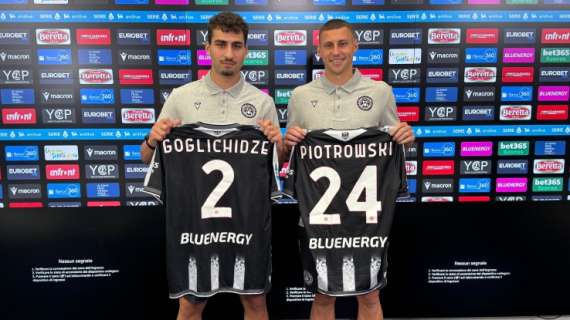 Udinese, la conferenza stampa di presentazione di Piotrowski, Goglichidze, Nunziante e Miller