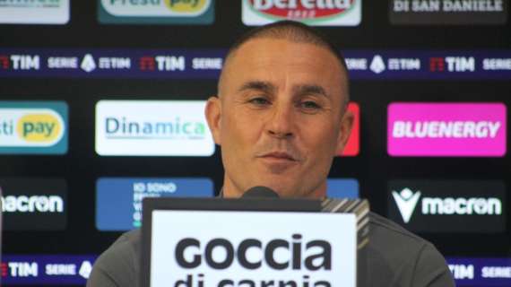 Udinese, Cannavaro in conferenza: "Dobbiamo pensare a noi stessi e a vincere la partita"