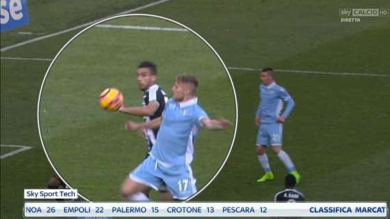 Lazio-Udinese 1-0, LA MOVIOLA: certe squadre hanno il potere di influenzare le decisioni arbitrarli