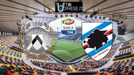 RELIVE Serie A Udinese-Sampdoria 1-1: pari al Friuli ma i doriani devo ringraziare l'arbitro