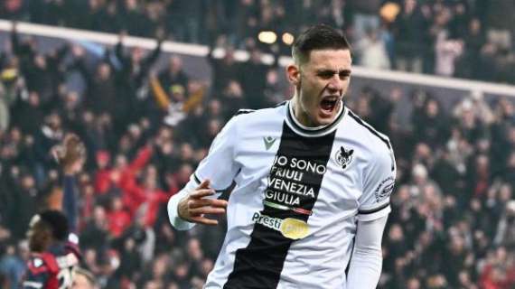 Udinese, Lucca: "Volevamo i tre punti per i tifosi. Il gol? Lo avevo già immaginato nella mia testa"