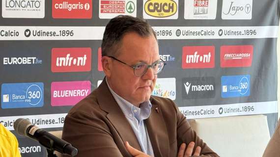 Udinese, Collavino: "Costruiremo una squadra competitiva con la passione e la determinazione di sempre"