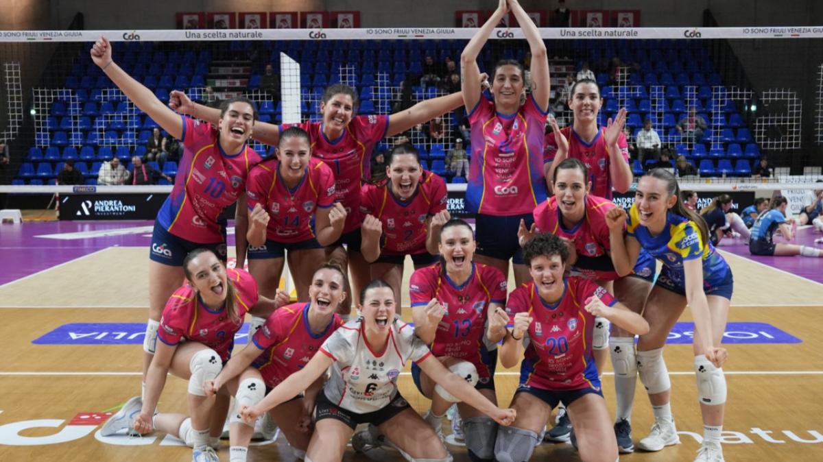 La reazione della CDA Talmassons FVG: la Coppa Italia è alle spalle, Trento ko in rimonta