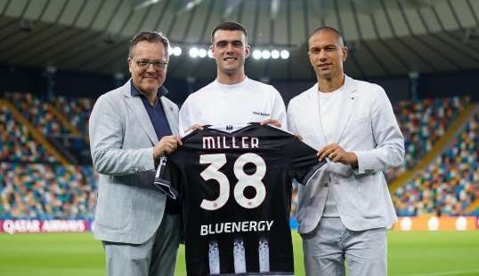 Udinese, Miller: "Non vedo l'ora di iniziare e di dare il massimo per club e tifosi"