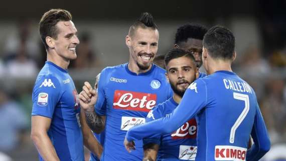 Serie A, i parziali dopo i primi 45': poker Napoli, vince il Cagliari