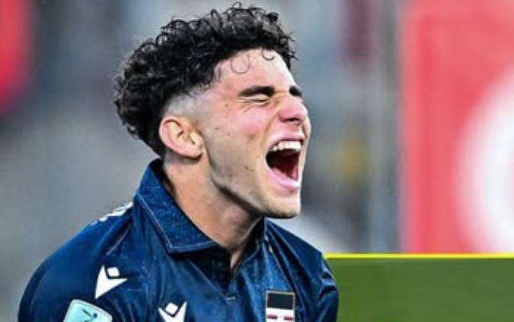 Sampdoria, primo gol tra i professionisti di Simone Pafundi