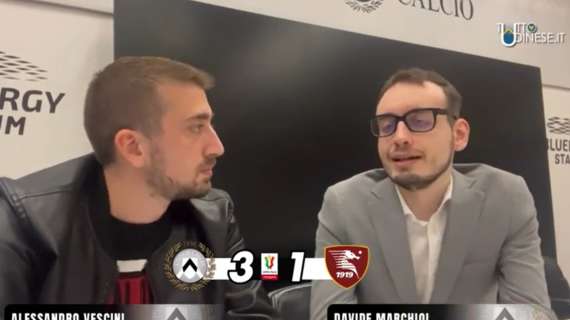 (VIDEO) Udinese-Salernitana 3-1 il commento post partita