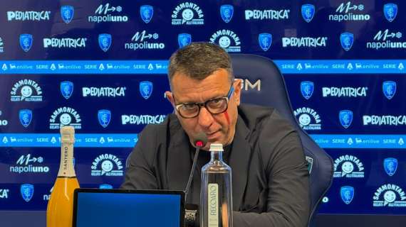 Empoli, D'Aversa in conferenza: "Bravi a fermare l'Udinese visto lo strapotere fisico"