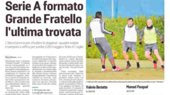 Messaggero Veneto: "Serie A formato Grande Fratello"