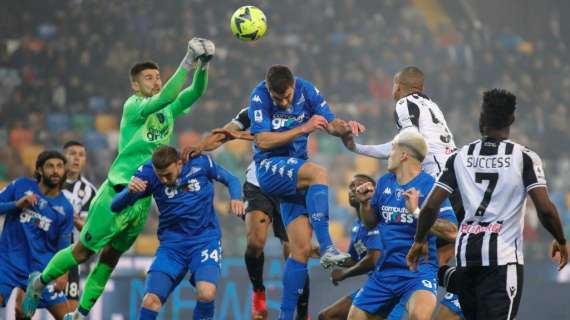 Udinese-Empoli 1-1, il tabellino del match