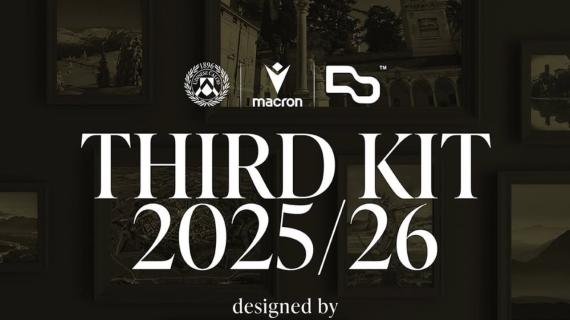 Udinese, in arrivo la terza maglia: l'indizio social del club bianconero