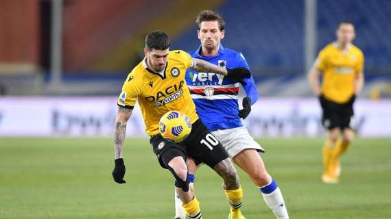Sampdoria-Udinese, le IMPRESSIONI A FINE PRIMO TEMPO: diverse occasioni, manca il gol