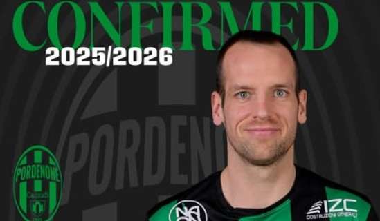 UFFICIALE - Pordenone C5, rinnovo per lo sloveno Stendler