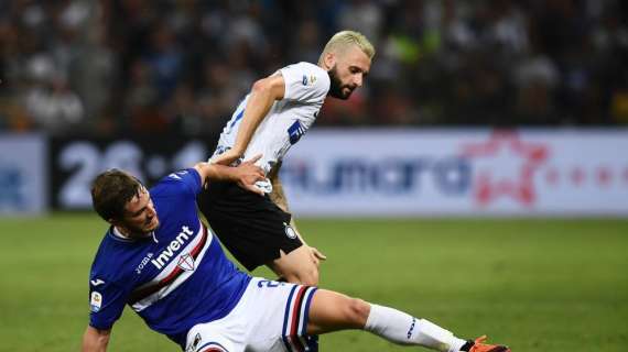 Seria A, Brozovic regala la vittoria all'Inter: battuta la Samp all'ultimo assalto