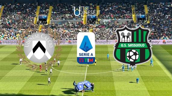 RELIVE Serie A Udinese-Sassuolo 2-2: i bianconeri non riescono più a vincere in casa