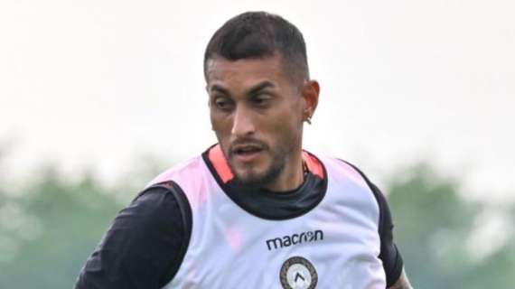 Udinese, parte dell'allenamento in gruppo per Pereyra