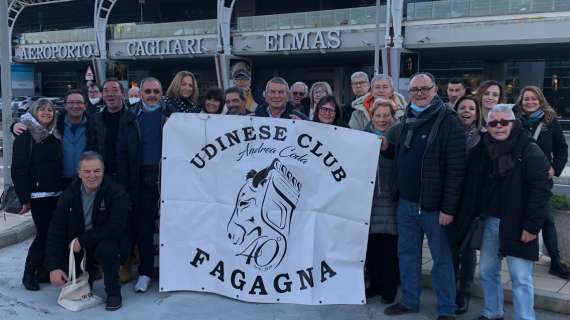 L'Udinese Club di Fagagna raggiunge Cagliari per supportare la squadra bianconera domani
