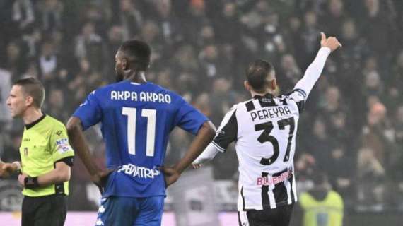 Udinese-Empoli 1-1, LE PAGELLE: disastro Ebosse, male anche Lovric. Udogie e Pereyra i migliori