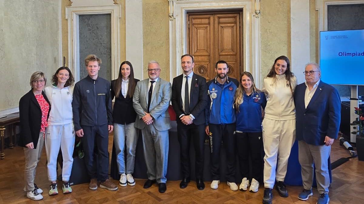 Milano-Cortina, il Presidente Fedriga accoglie gli olimpionici del FVG