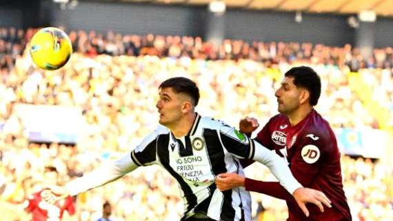 Udinese-Torino 2-2, il tabellino della partita