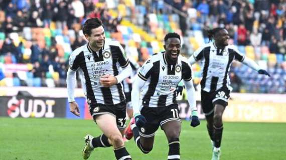 Udinese-Empoli 3-0, il tabellino del match