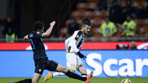 Inter-Udinese 1-2: il tabellino della gara