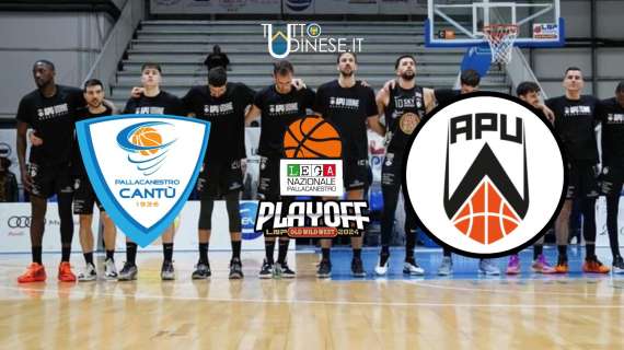 RELIVE Playoff Gara 2 Cantù-Apu Udine 76-66: RISULTATO FINALE