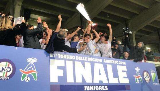 Domenica al "Friuli" durante l'intervallo sfileranno i ragazzi della rappresentativa juniores Fvg campioni d'Italia